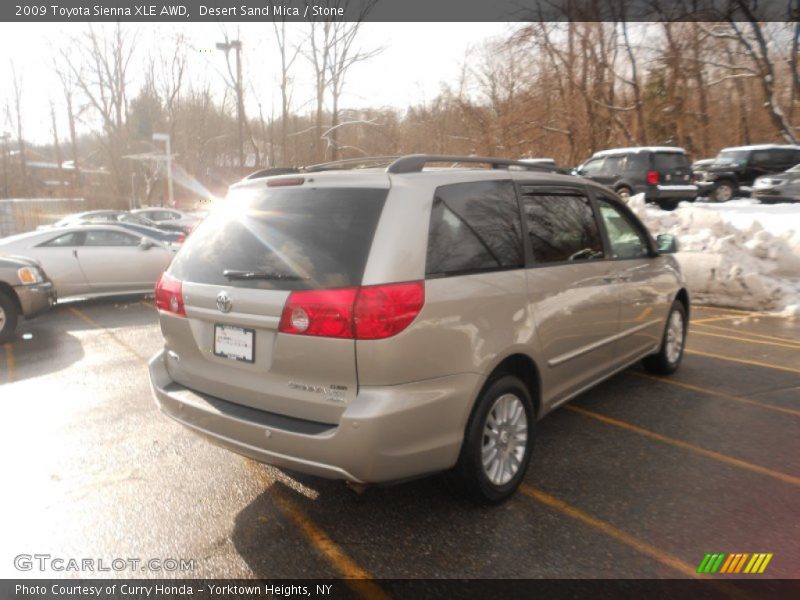 Desert Sand Mica / Stone 2009 Toyota Sienna XLE AWD