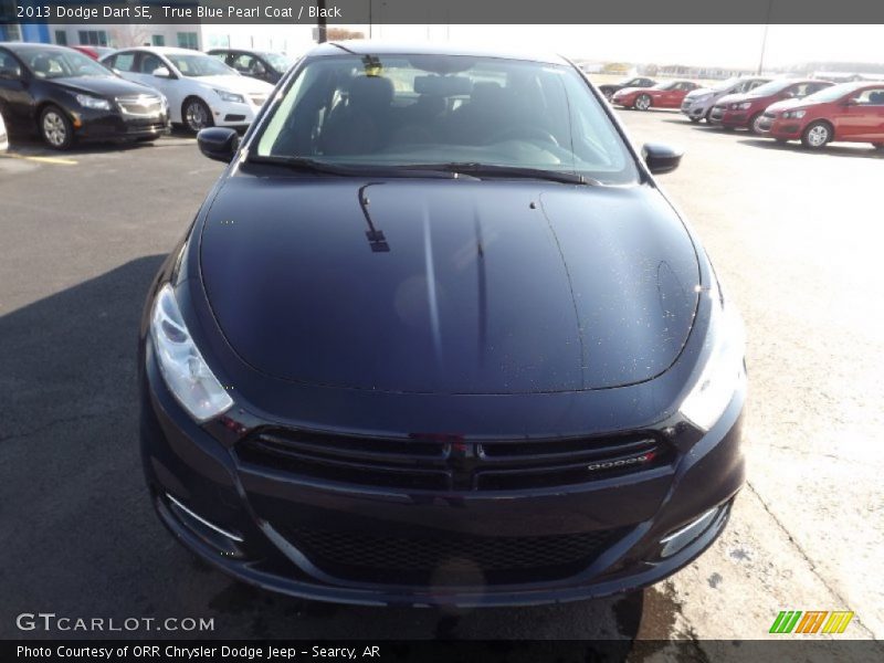 True Blue Pearl Coat / Black 2013 Dodge Dart SE