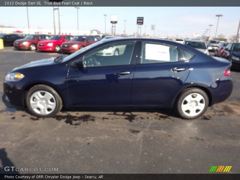 True Blue Pearl Coat / Black 2013 Dodge Dart SE