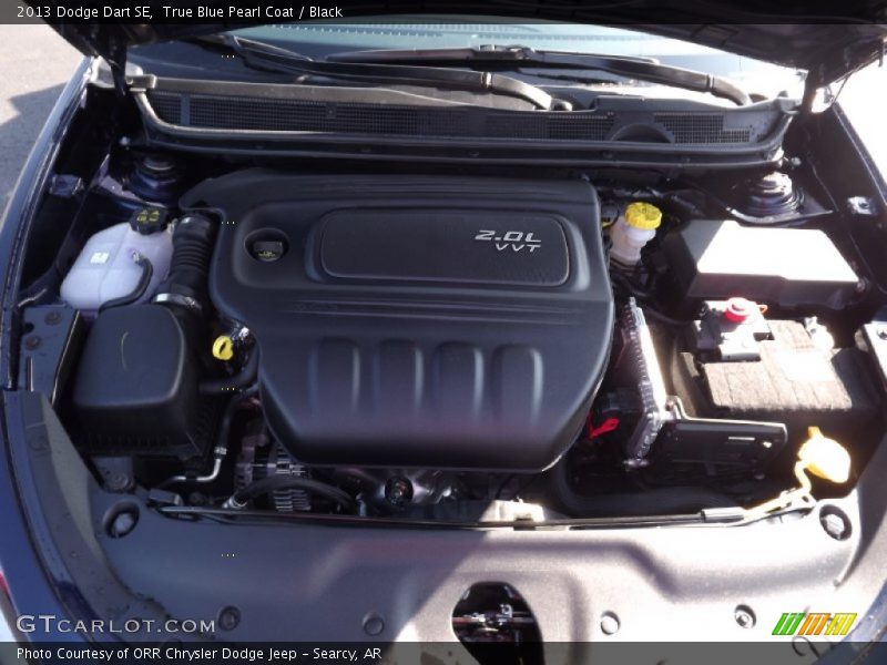 True Blue Pearl Coat / Black 2013 Dodge Dart SE