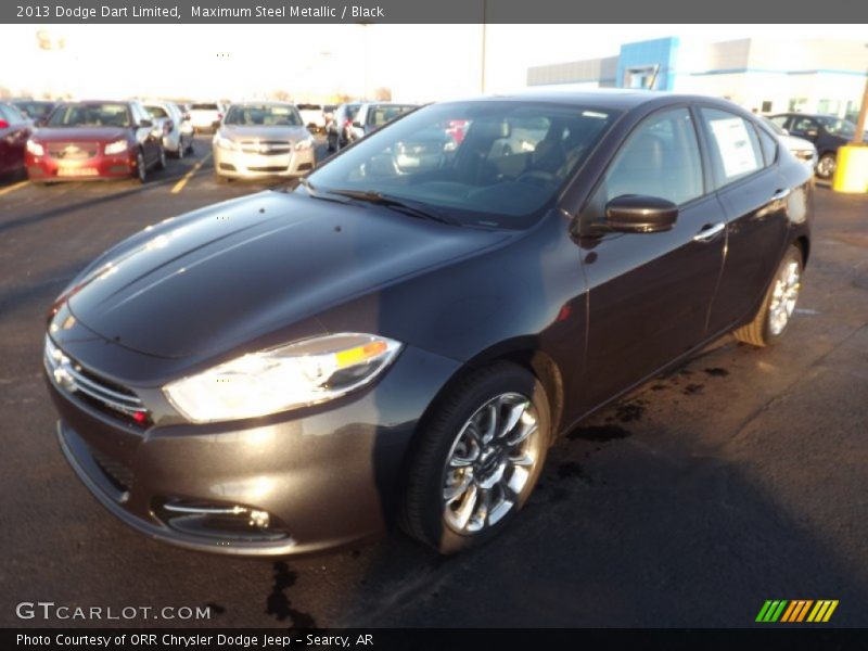 Maximum Steel Metallic / Black 2013 Dodge Dart Limited