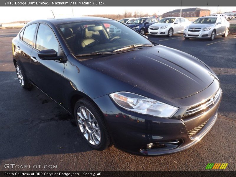 Maximum Steel Metallic / Black 2013 Dodge Dart Limited