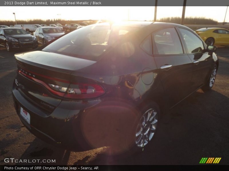Maximum Steel Metallic / Black 2013 Dodge Dart Limited