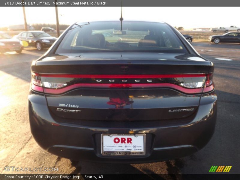 Maximum Steel Metallic / Black 2013 Dodge Dart Limited