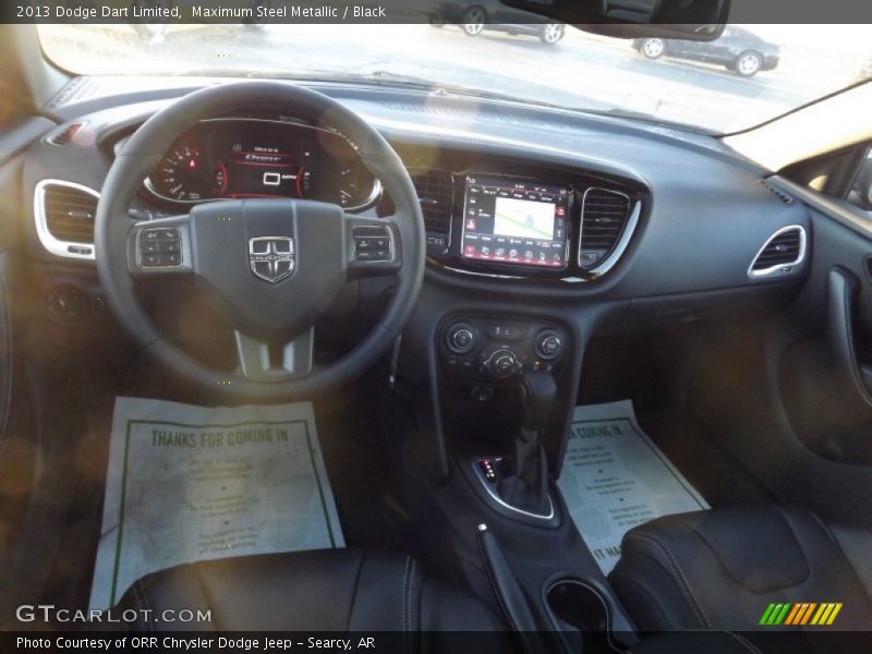 Maximum Steel Metallic / Black 2013 Dodge Dart Limited