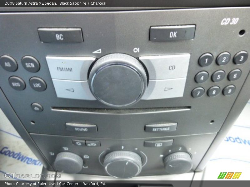 Black Sapphire / Charcoal 2008 Saturn Astra XE Sedan