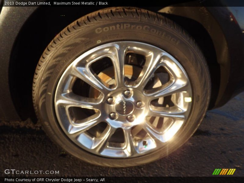 Maximum Steel Metallic / Black 2013 Dodge Dart Limited