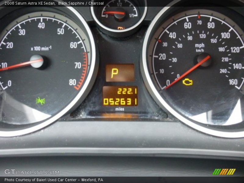 Black Sapphire / Charcoal 2008 Saturn Astra XE Sedan