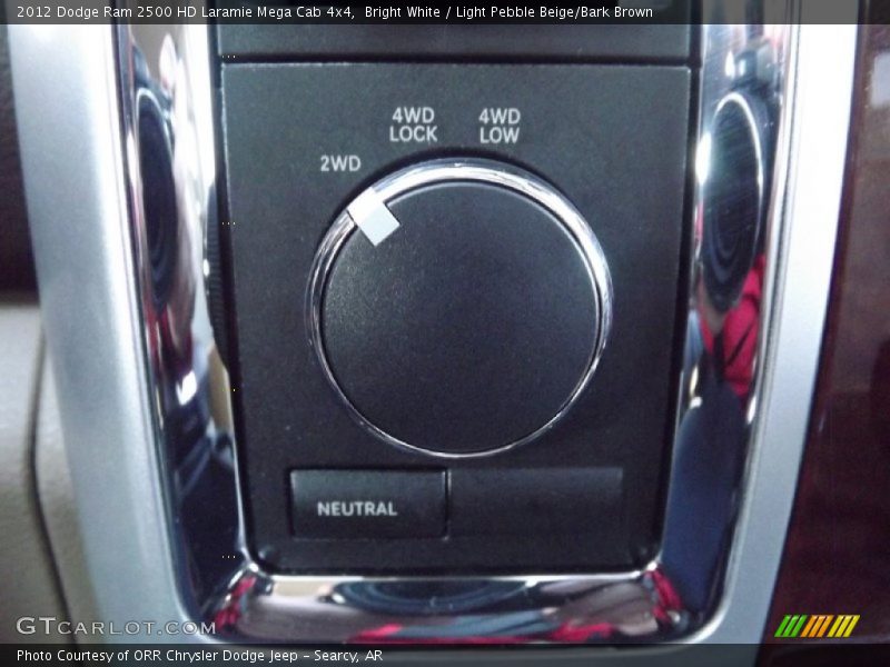 Bright White / Light Pebble Beige/Bark Brown 2012 Dodge Ram 2500 HD Laramie Mega Cab 4x4