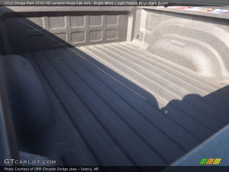 Bright White / Light Pebble Beige/Bark Brown 2012 Dodge Ram 2500 HD Laramie Mega Cab 4x4