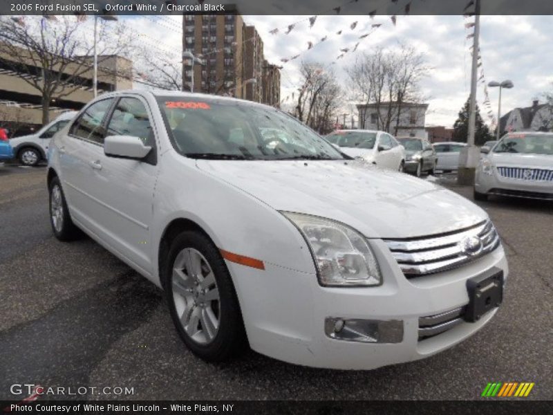 Oxford White / Charcoal Black 2006 Ford Fusion SEL