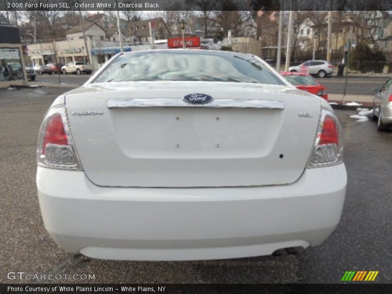 Oxford White / Charcoal Black 2006 Ford Fusion SEL