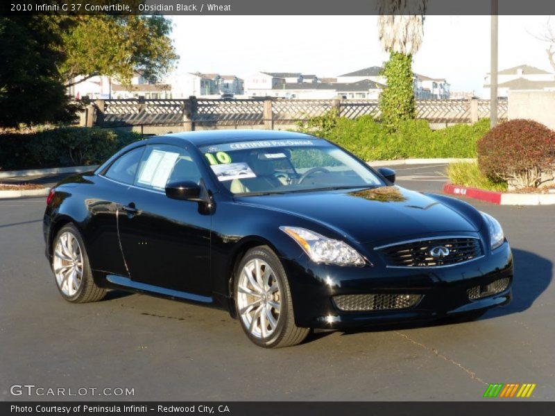 Obsidian Black / Wheat 2010 Infiniti G 37 Convertible