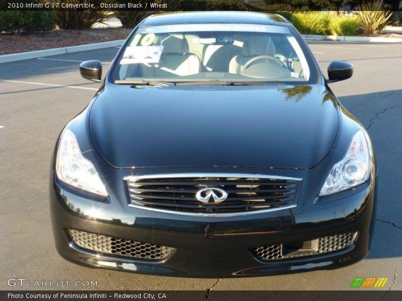 Obsidian Black / Wheat 2010 Infiniti G 37 Convertible