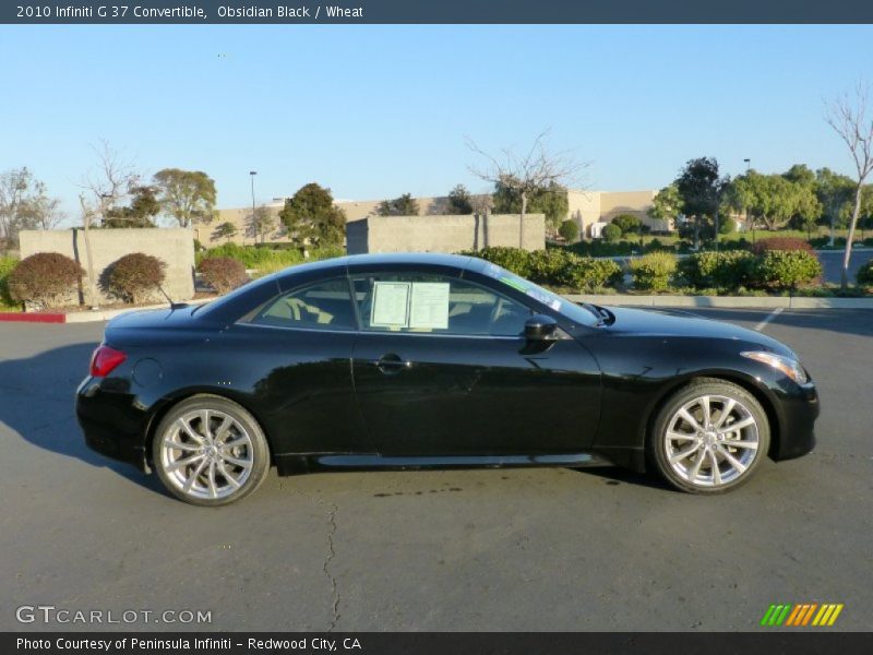 Obsidian Black / Wheat 2010 Infiniti G 37 Convertible