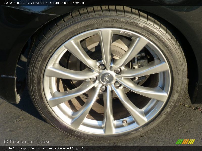 Obsidian Black / Wheat 2010 Infiniti G 37 Convertible