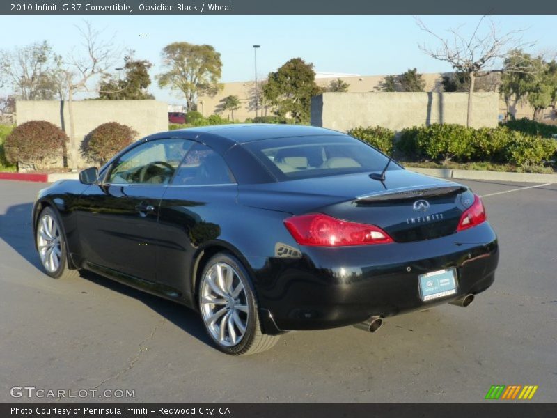 Obsidian Black / Wheat 2010 Infiniti G 37 Convertible