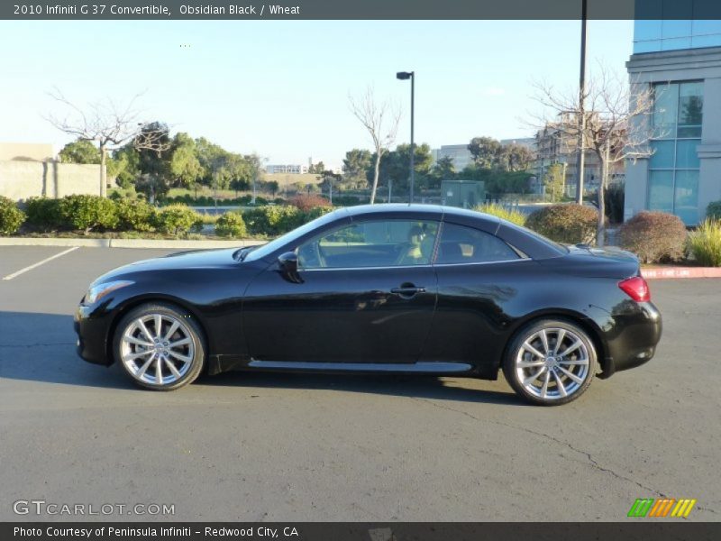 Obsidian Black / Wheat 2010 Infiniti G 37 Convertible