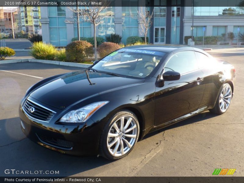 Obsidian Black / Wheat 2010 Infiniti G 37 Convertible