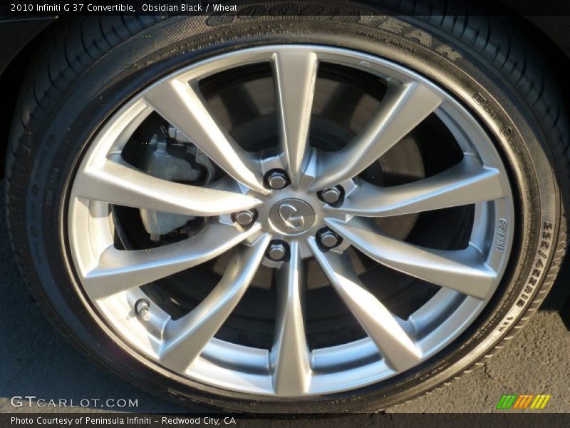Obsidian Black / Wheat 2010 Infiniti G 37 Convertible