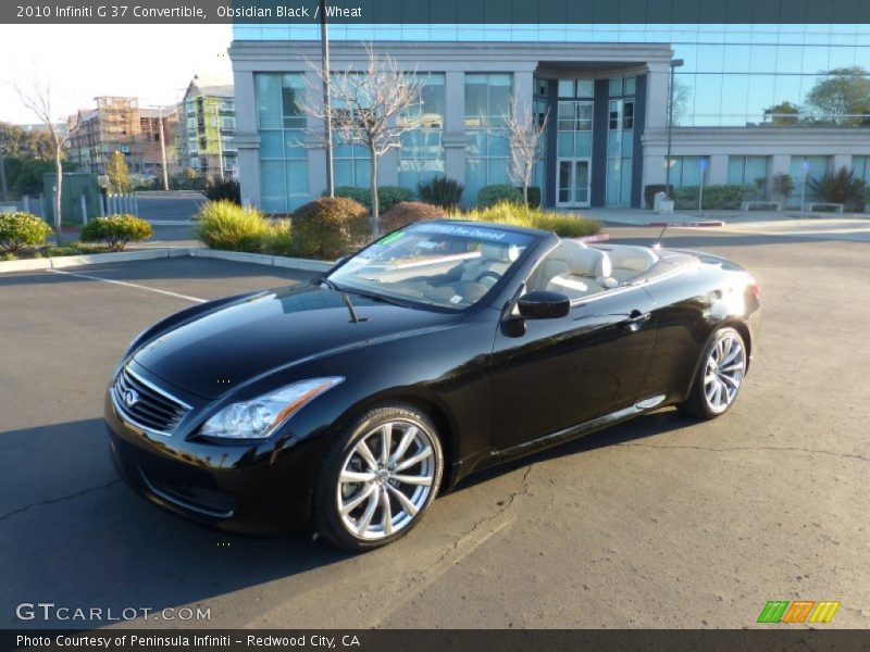 Obsidian Black / Wheat 2010 Infiniti G 37 Convertible