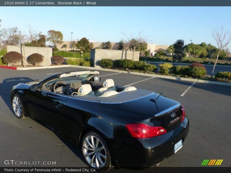 Obsidian Black / Wheat 2010 Infiniti G 37 Convertible