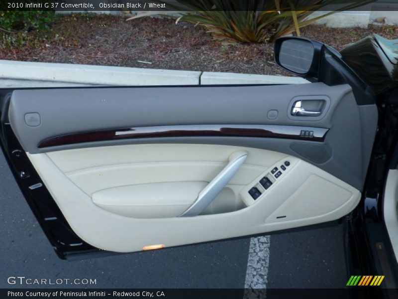 Obsidian Black / Wheat 2010 Infiniti G 37 Convertible