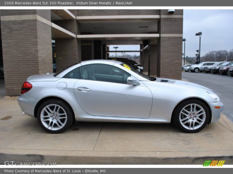 Iridium Silver Metallic / Black/Ash 2009 Mercedes-Benz SLK 300 Roadster