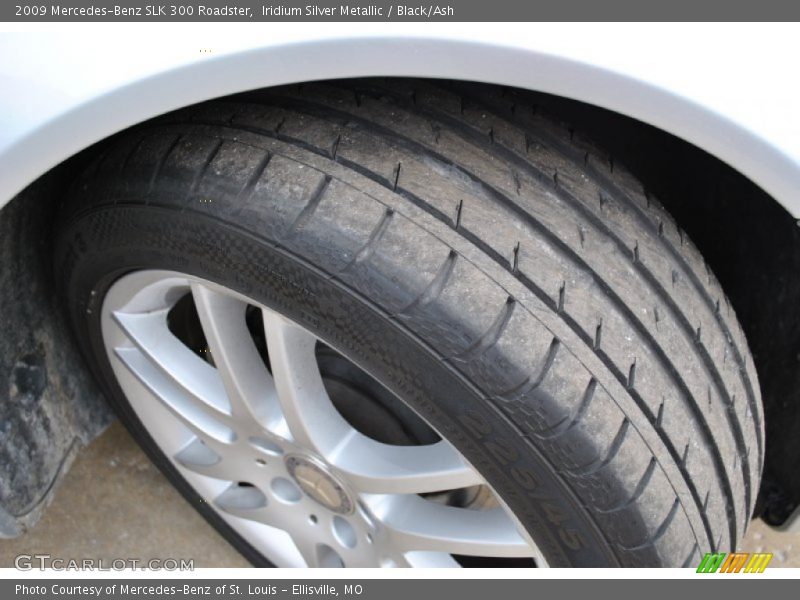 Iridium Silver Metallic / Black/Ash 2009 Mercedes-Benz SLK 300 Roadster