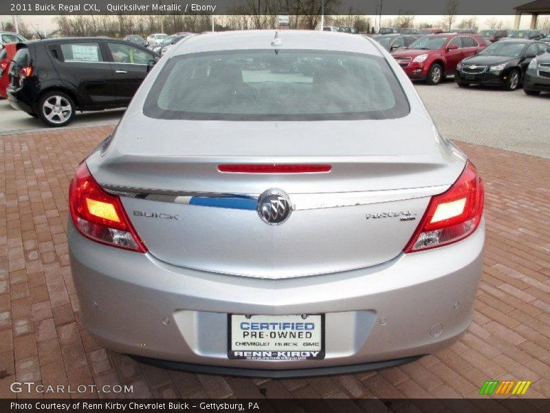 Quicksilver Metallic / Ebony 2011 Buick Regal CXL