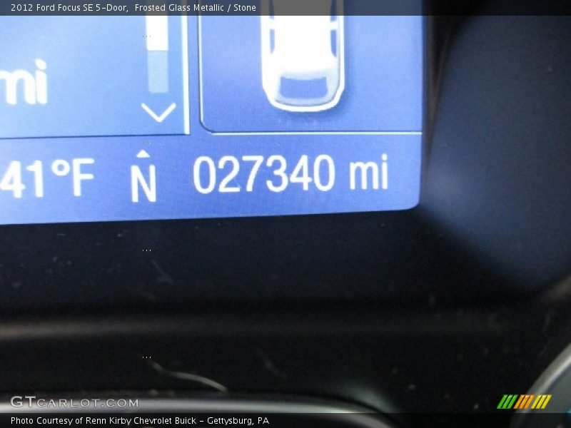 Frosted Glass Metallic / Stone 2012 Ford Focus SE 5-Door