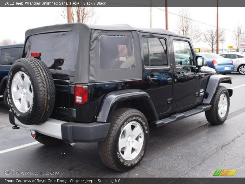 Black / Black 2012 Jeep Wrangler Unlimited Sahara 4x4