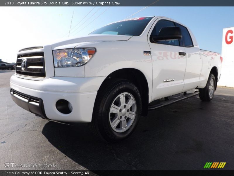 Super White / Graphite Gray 2010 Toyota Tundra SR5 Double Cab