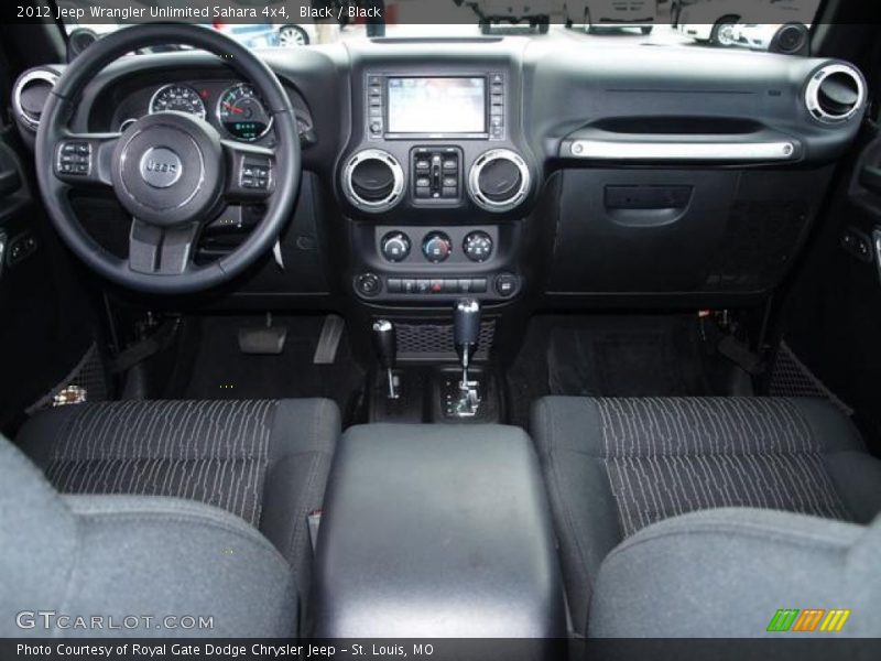 Black / Black 2012 Jeep Wrangler Unlimited Sahara 4x4
