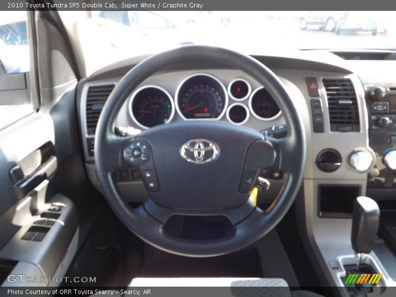 Super White / Graphite Gray 2010 Toyota Tundra SR5 Double Cab