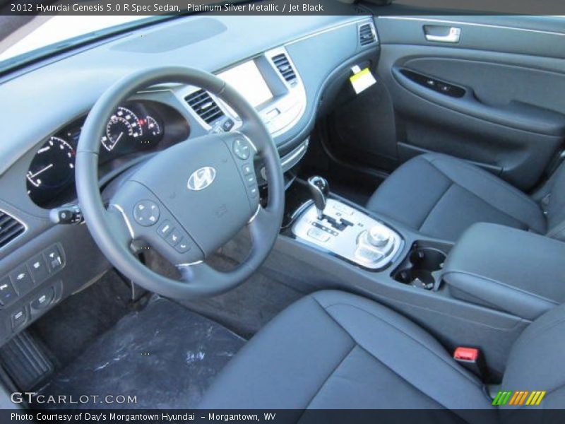 Jet Black Interior - 2012 Genesis 5.0 R Spec Sedan 