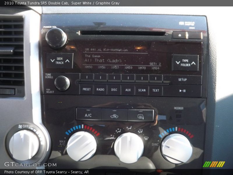 Super White / Graphite Gray 2010 Toyota Tundra SR5 Double Cab