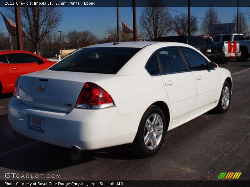 Summit White / Ebony 2012 Chevrolet Impala LT