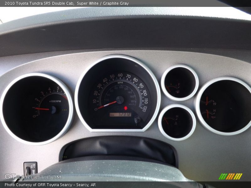 Super White / Graphite Gray 2010 Toyota Tundra SR5 Double Cab