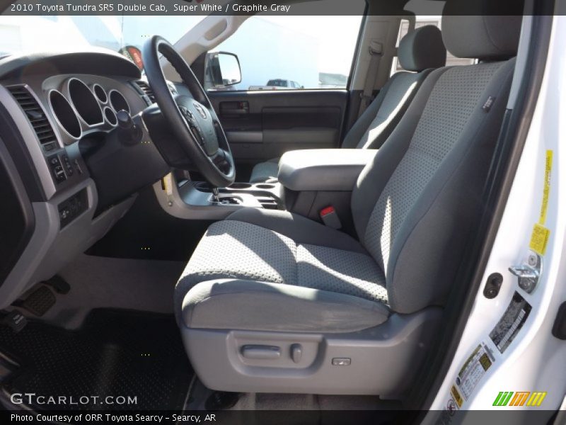 Super White / Graphite Gray 2010 Toyota Tundra SR5 Double Cab