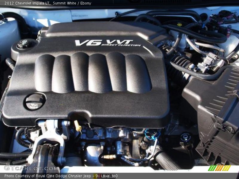 Summit White / Ebony 2012 Chevrolet Impala LT