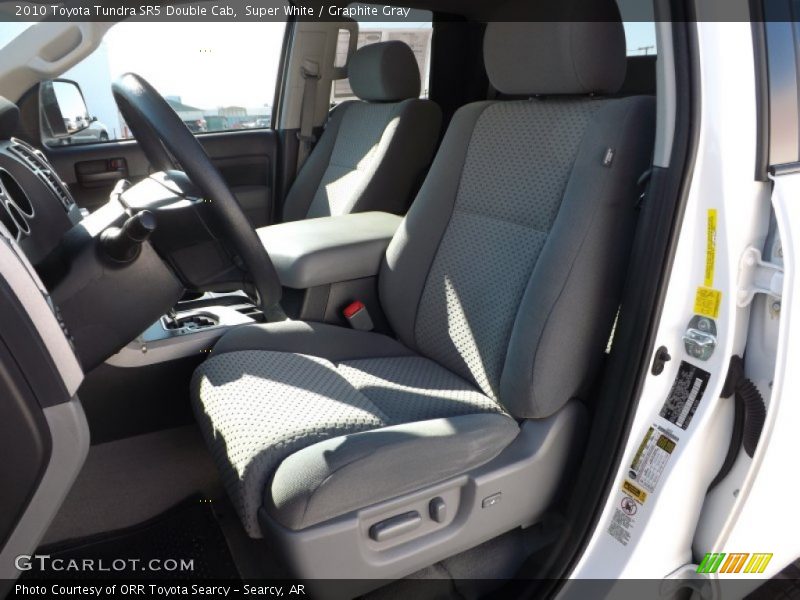 Super White / Graphite Gray 2010 Toyota Tundra SR5 Double Cab