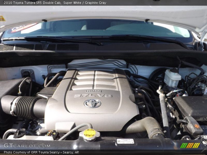 Super White / Graphite Gray 2010 Toyota Tundra SR5 Double Cab