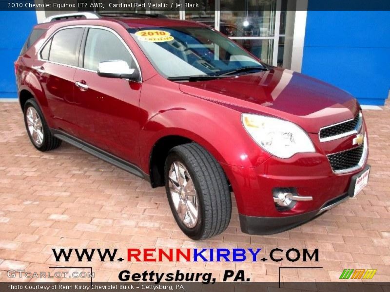 Cardinal Red Metallic / Jet Black 2010 Chevrolet Equinox LTZ AWD