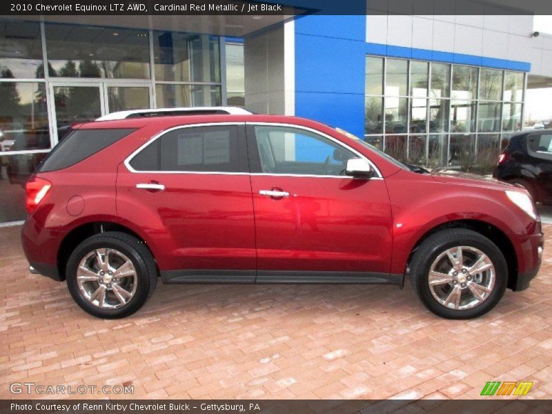Cardinal Red Metallic / Jet Black 2010 Chevrolet Equinox LTZ AWD