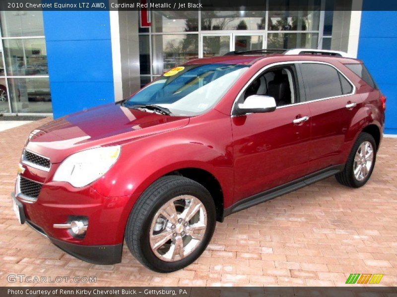Cardinal Red Metallic / Jet Black 2010 Chevrolet Equinox LTZ AWD
