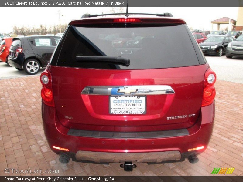 Cardinal Red Metallic / Jet Black 2010 Chevrolet Equinox LTZ AWD