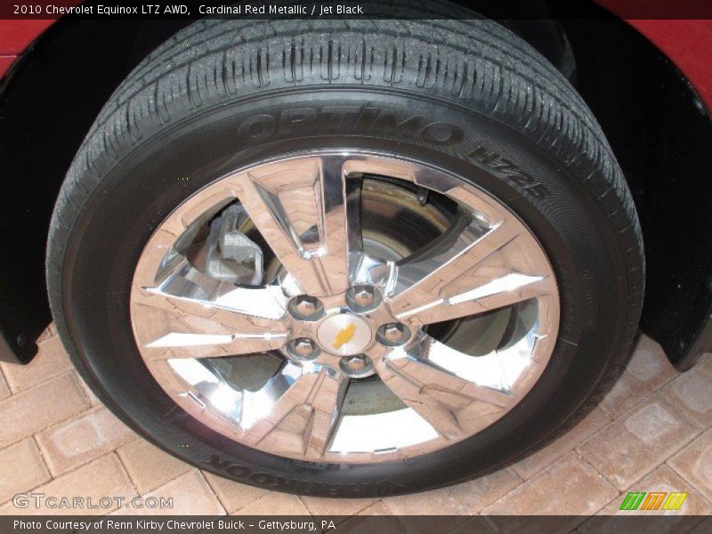 Cardinal Red Metallic / Jet Black 2010 Chevrolet Equinox LTZ AWD