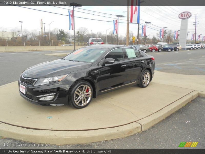 Ebony Black / Black 2012 Kia Optima SX