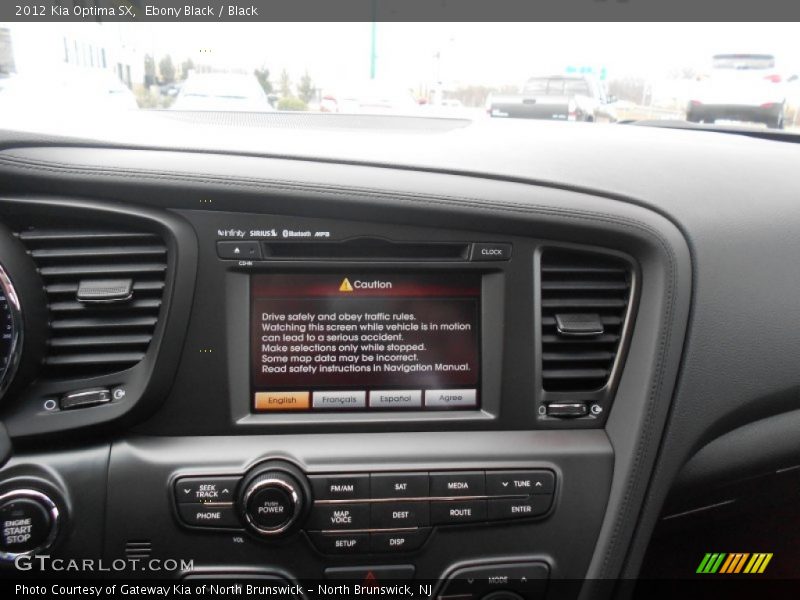 Ebony Black / Black 2012 Kia Optima SX